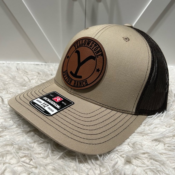 Yellowstone laser engraved Richardson 112 Hat. - Picture 1 of 2